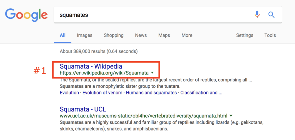 wikipedia internal anchor text example result