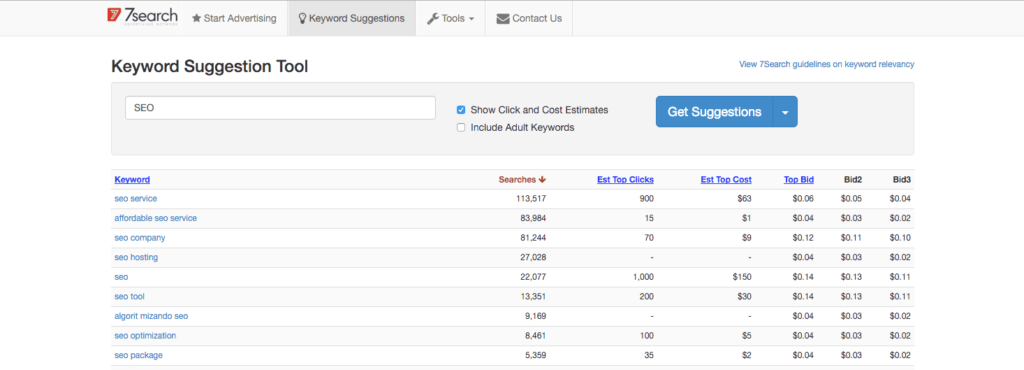 7search ppc keyword tool